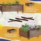 Wooden Raised Plant Stand Wood Tall Flower Bed with Clapboard